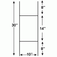 10" x 30" Step Frames - Box 25 Items