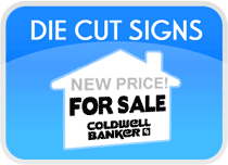 custom die cut signs