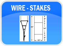 wire sign stakes